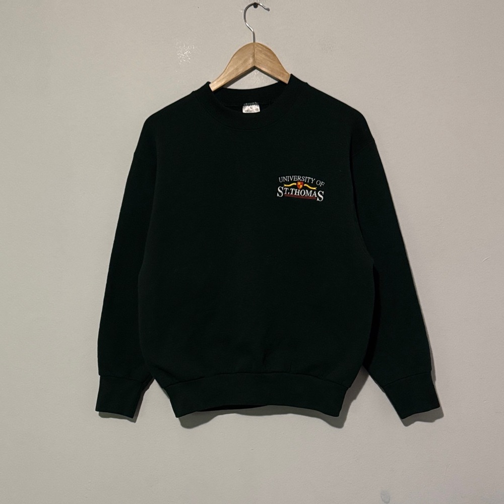 Vintage University Of St. Thomas Crewneck / Green / Medium / 90s